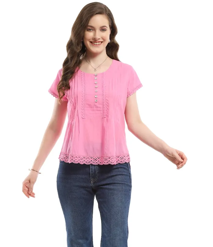 Parsley & Sage Doreen Short Sleeve Top