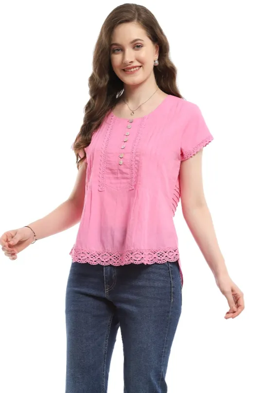 Parsley & Sage Doreen Short Sleeve Top