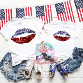 Patriotic lips