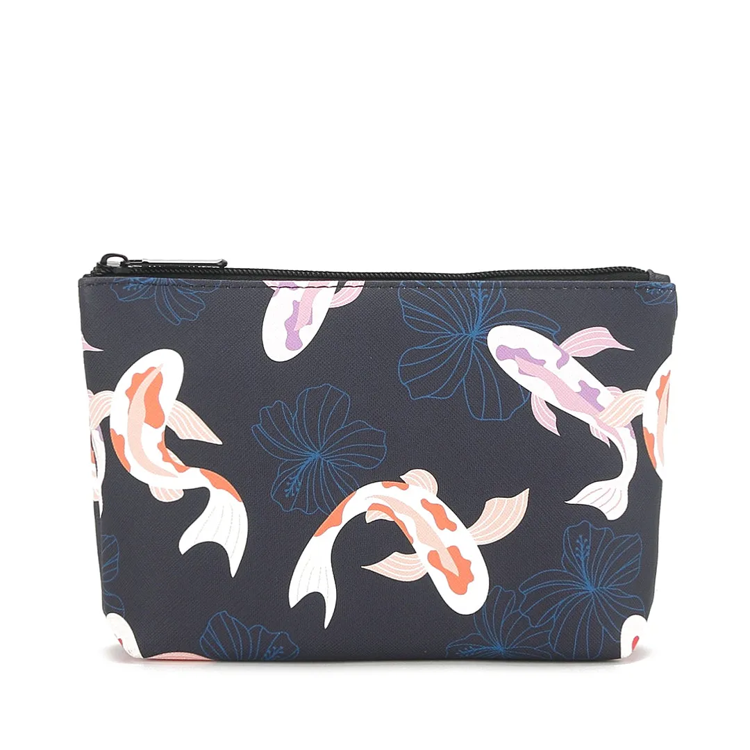 Pouch Gusset Medium Koi Navy