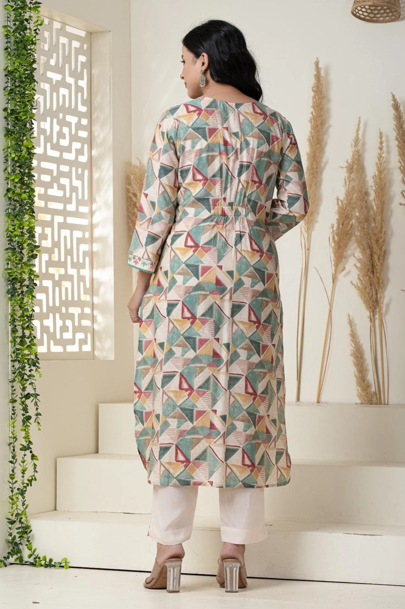 Print Kurta and Pant Set