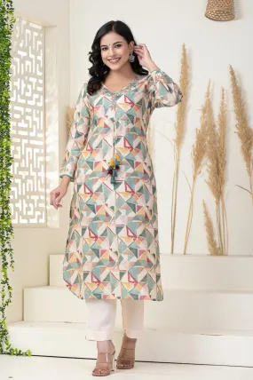 Print Kurta and Pant Set
