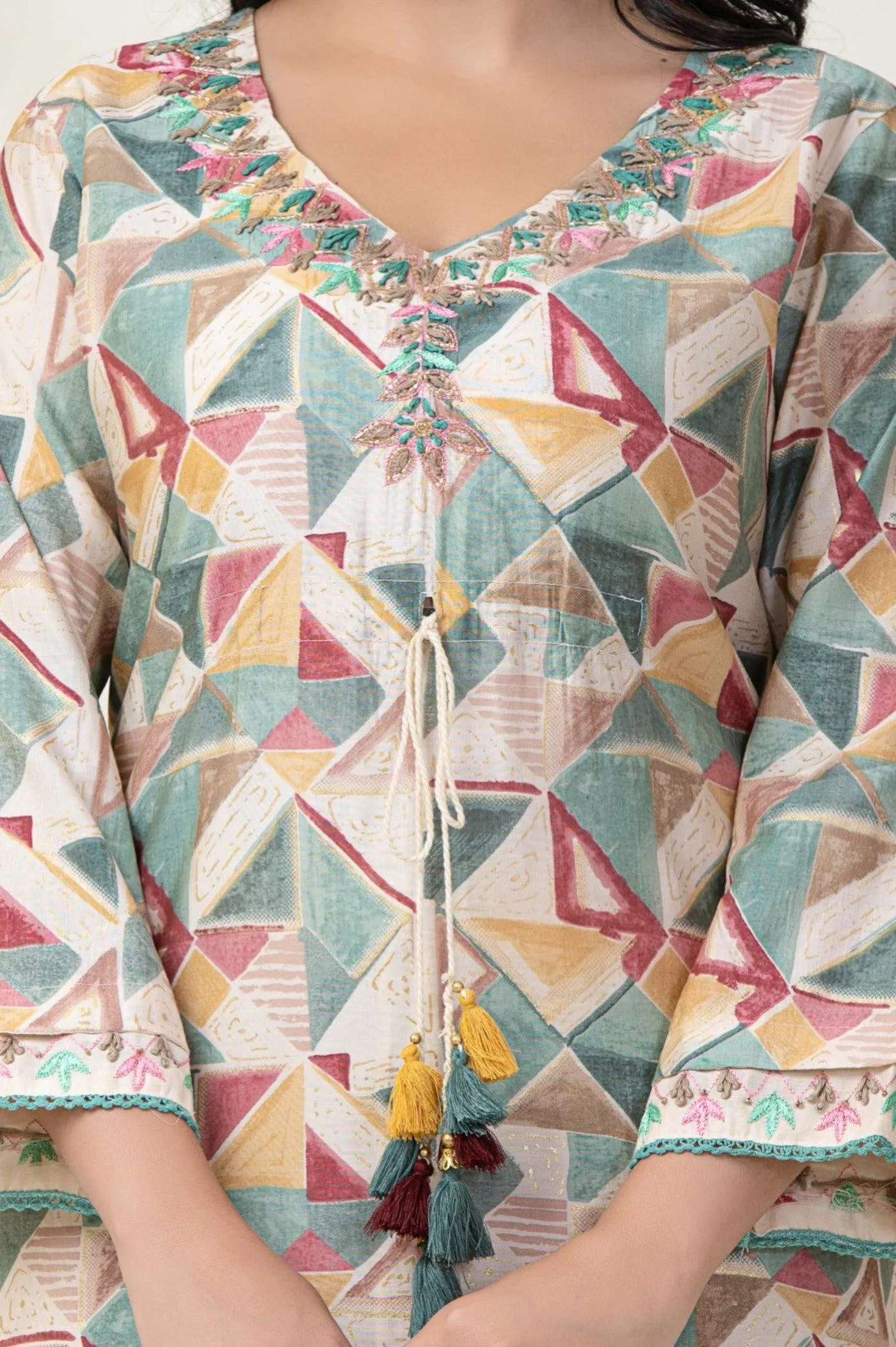 Print Kurta and Pant Set