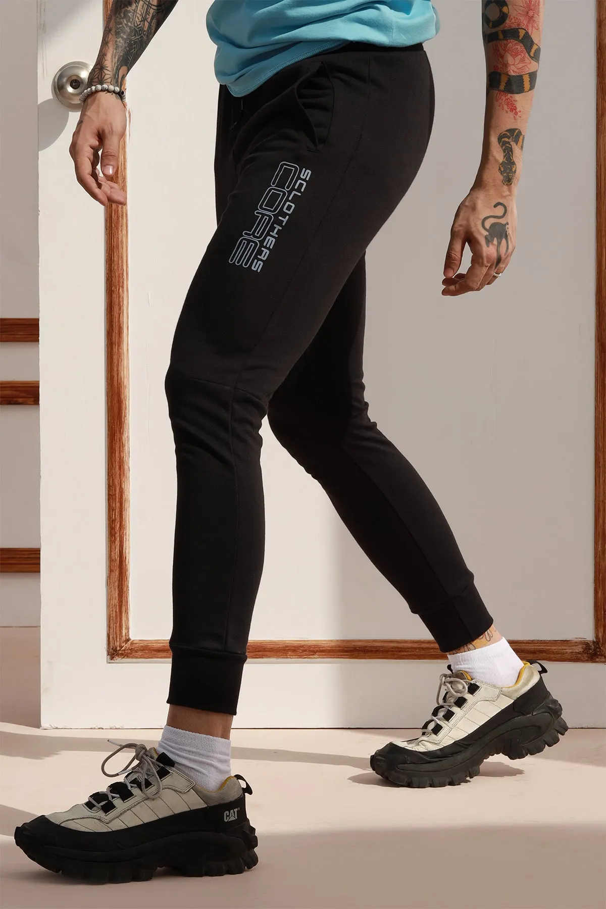 Rave Basic Black Jog Pants - P22 - MTR032R