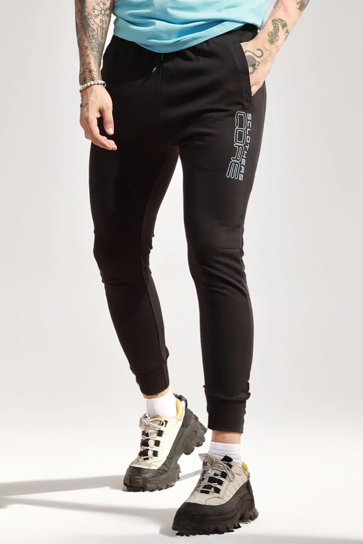 Rave Basic Black Jog Pants - P22 - MTR032R