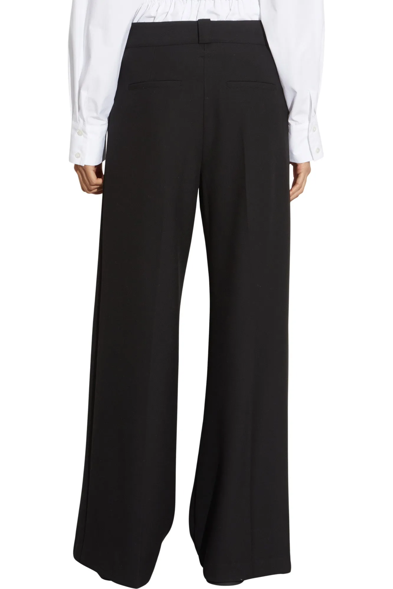 Saint Art Tiffany Mid-Waisted Wide Leg Trouser in Black