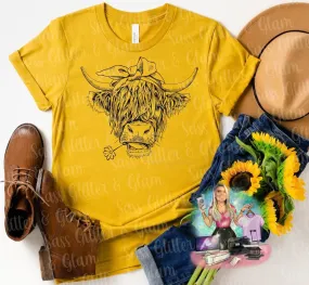 shaggy cow