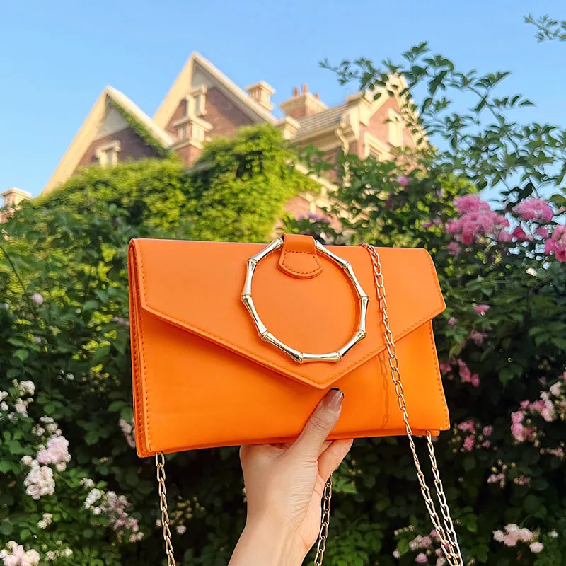 Simple trendy clutch bag
