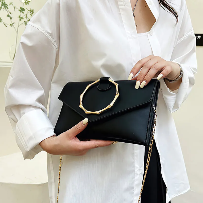 Simple trendy clutch bag