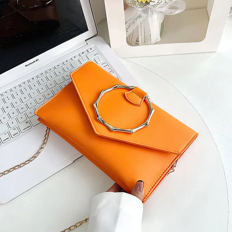 Simple trendy clutch bag
