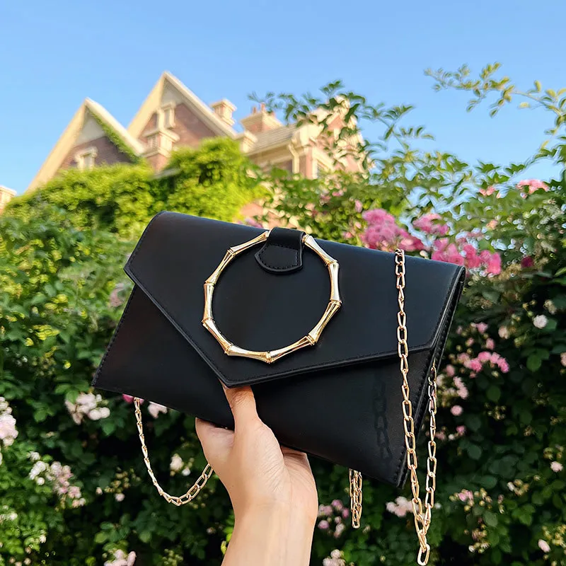 Simple trendy clutch bag