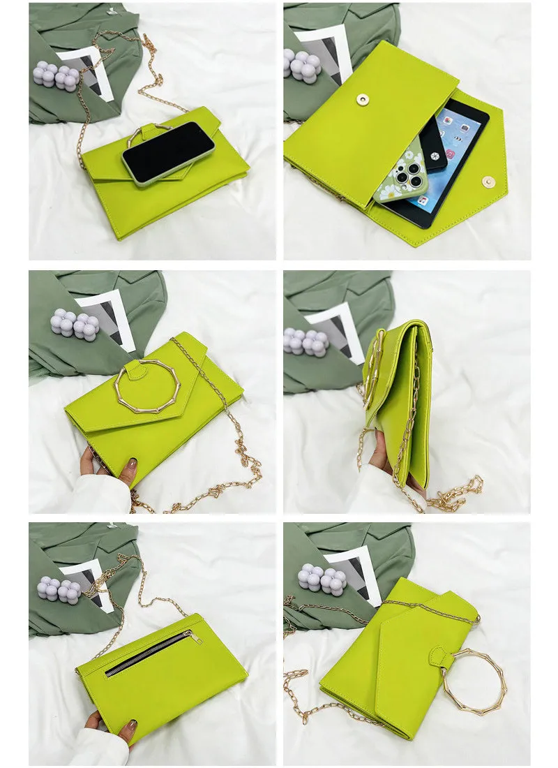Simple trendy clutch bag