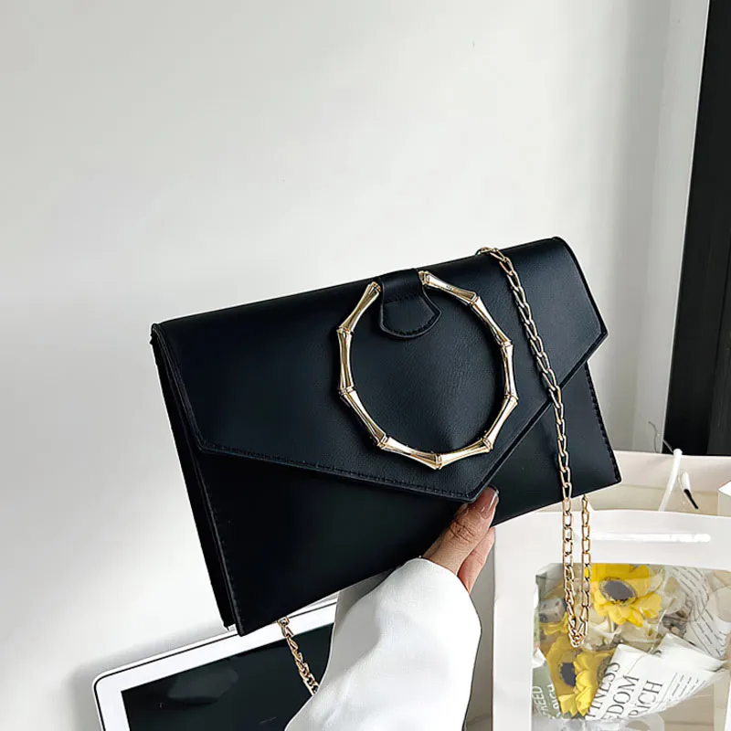 Simple trendy clutch bag