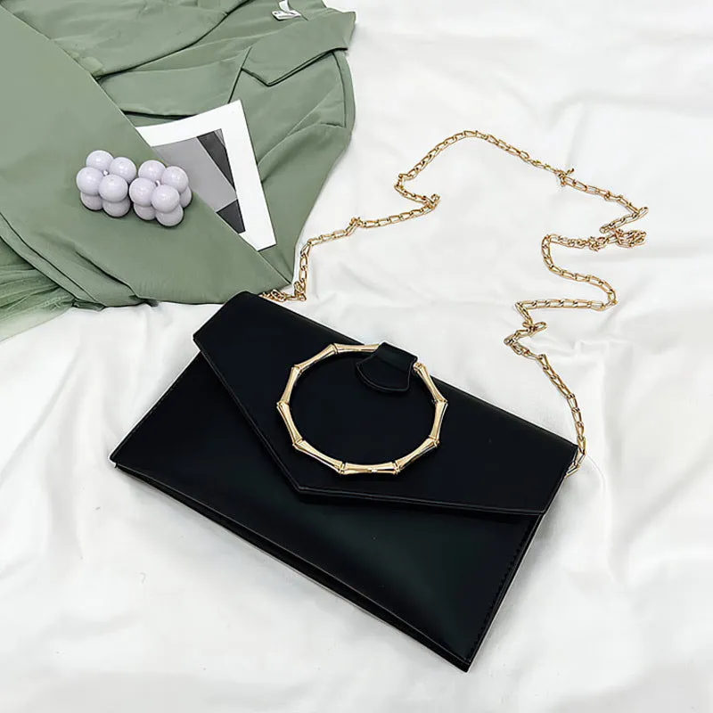 Simple trendy clutch bag