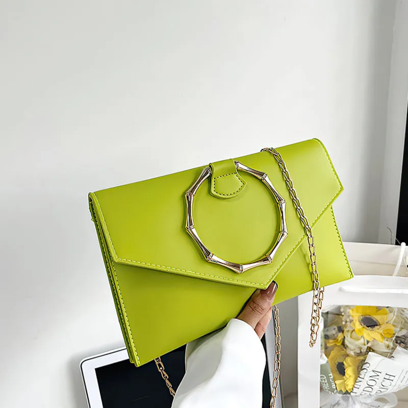 Simple trendy clutch bag