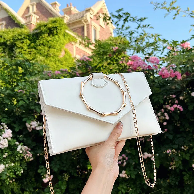 Simple trendy clutch bag