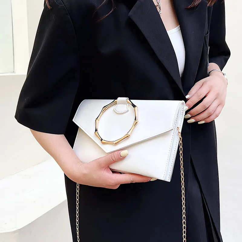 Simple trendy clutch bag