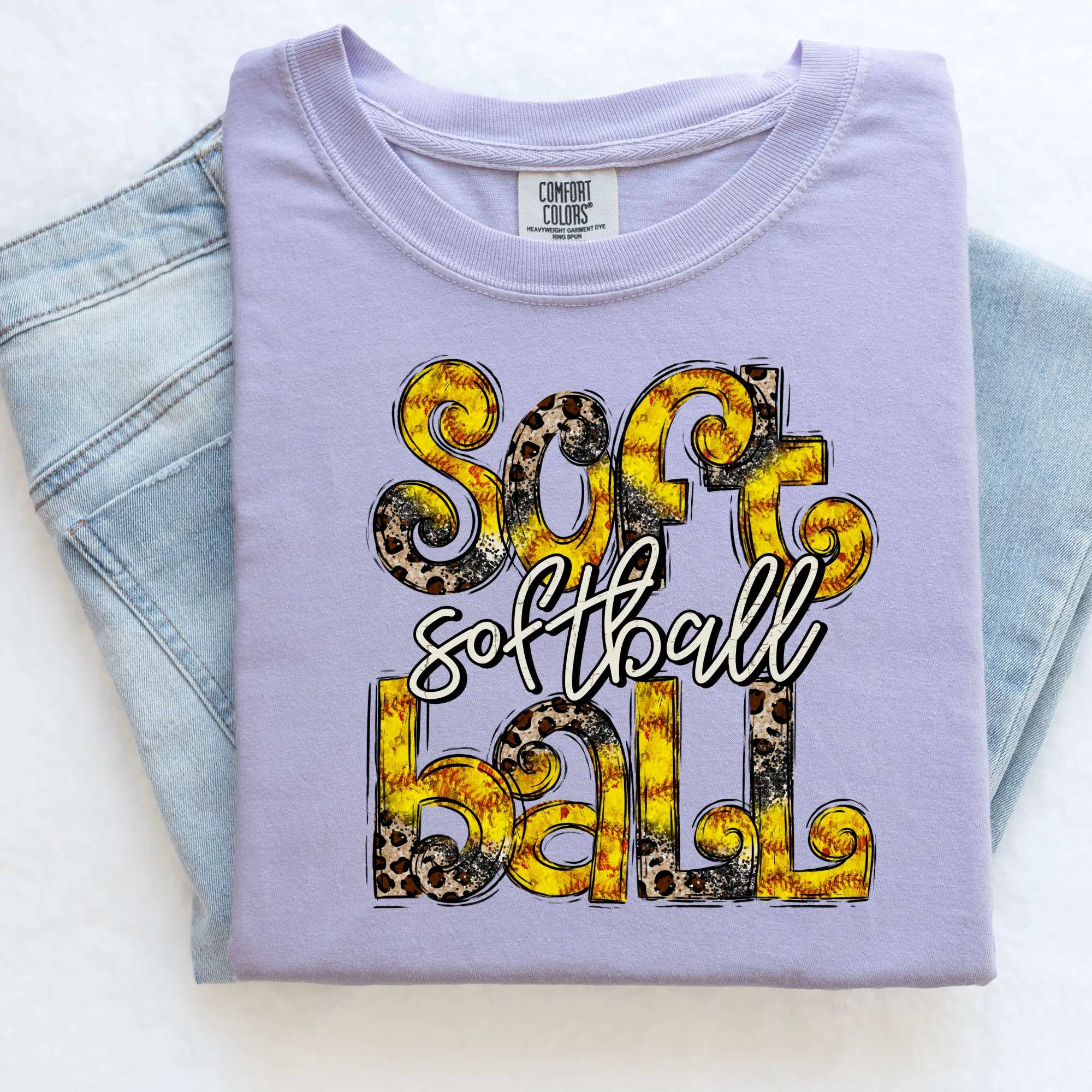 Softball Leopard Print Game Day Shirt