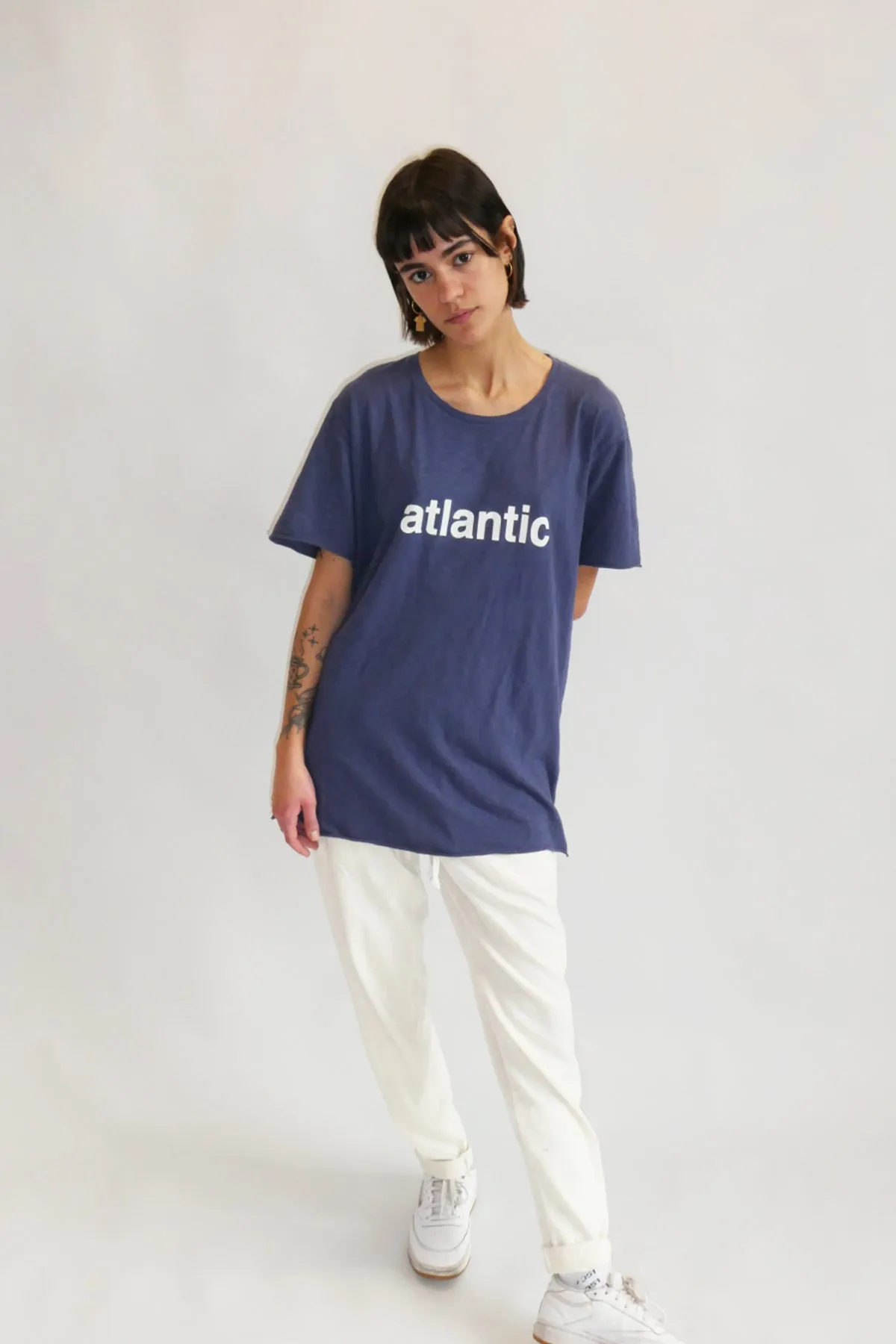 T-SHIRT ATLANTIC BLUE NAVY & OFF-WHITE