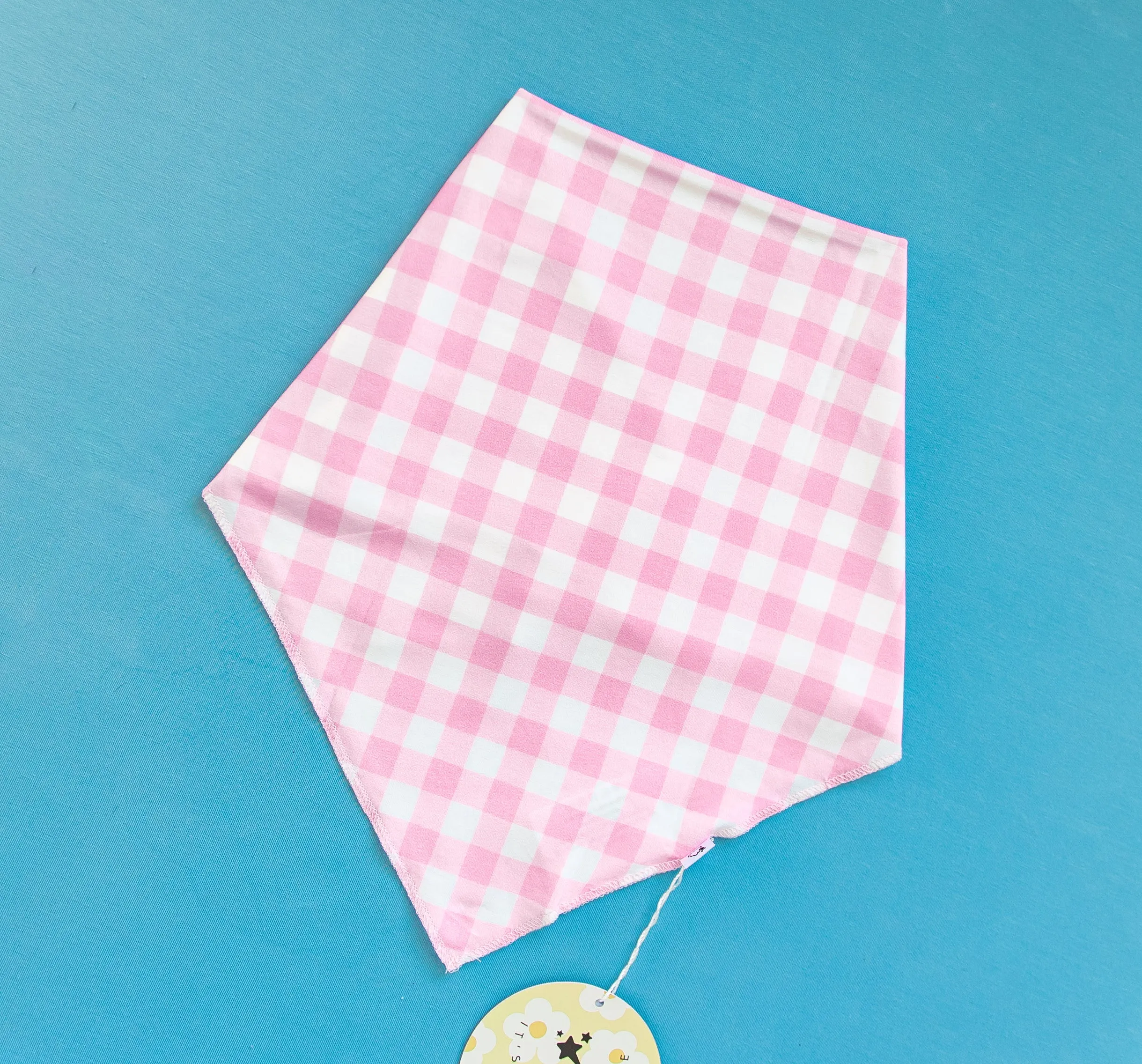 TAFFY PINK GINGHAM DREAM DOG BANDANA