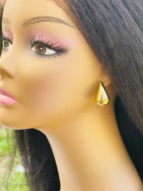Tear Drop (Gold Costume Jewelry)