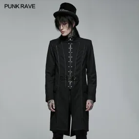 WY-1371XCM Goth handsome medium length embroidered jacket