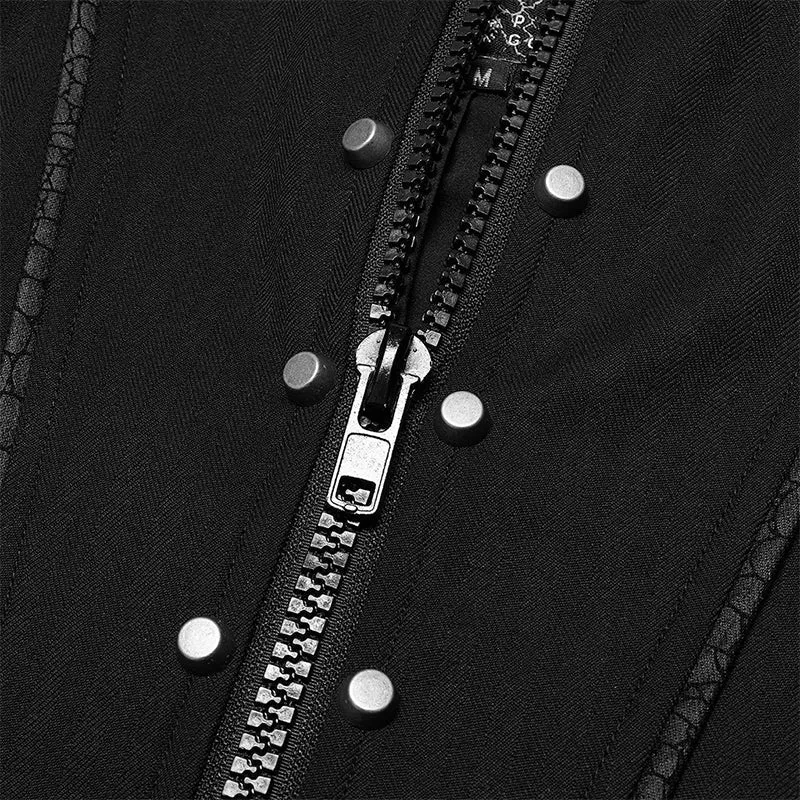WY-1371XCM Goth handsome medium length embroidered jacket