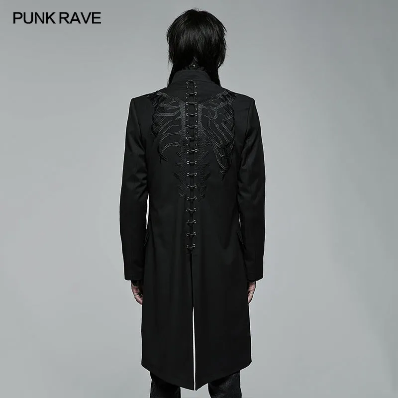 WY-1371XCM Goth handsome medium length embroidered jacket