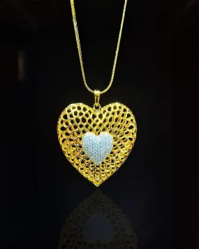 Zevarly Heart's Key Locket